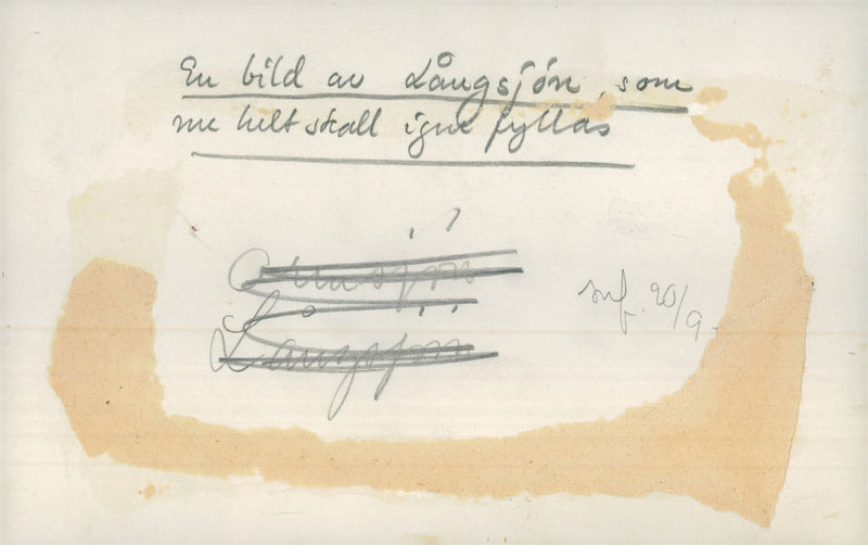 Liljeholmen. The long lake which is now to be completely refilled - Vintage Photograph