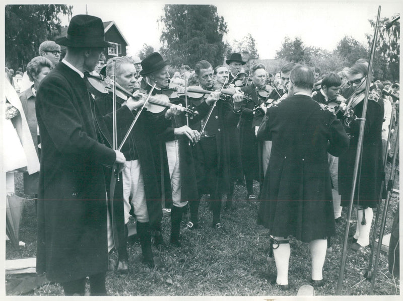 From the music week in Leksand. Leksand's playmate plays - Vintage Photograph