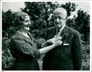 Mr Edwin G. Gooch and his wife Mrs Gooch. - Vintage Photograph