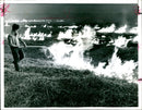 Stubble Burning - Vintage Photograph