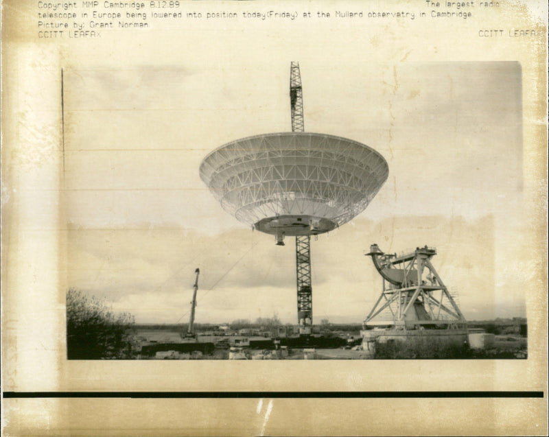 One of Europe's Largest Telescopes - Vintage Photograph