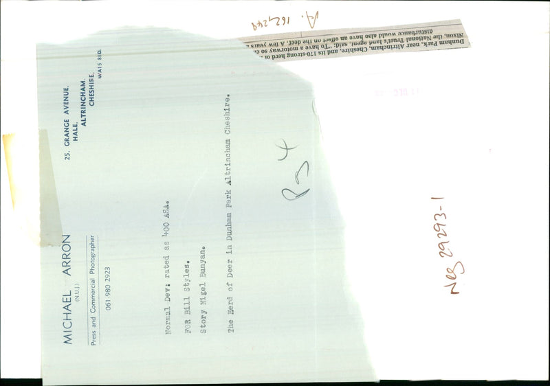 Dunham Park - Vintage Photograph