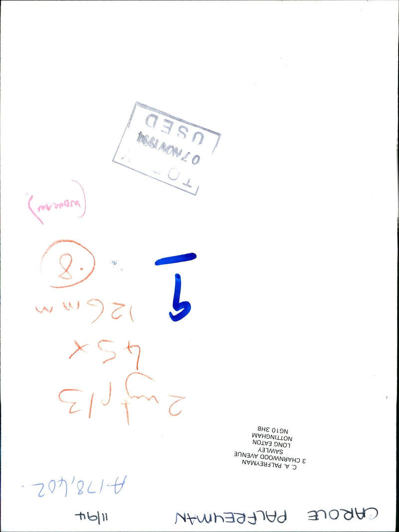 1994 CAROLELE PALFREYMAN CHARNWOOD AVENUE SAWLEY LONG EATON NOTTINGHAM - Vintage Photograph