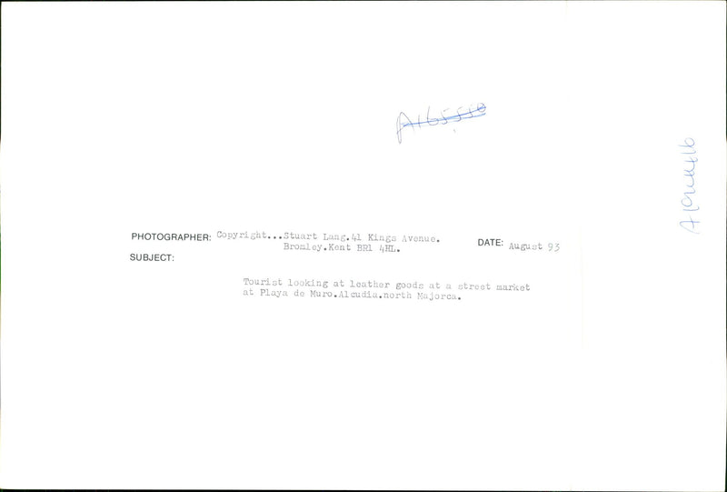 KINGS AVENUE BROMLEYKENT BRI SUBJECT DATE AUGUST TOUR COPYRIGHT STUART - Vintage Photograph