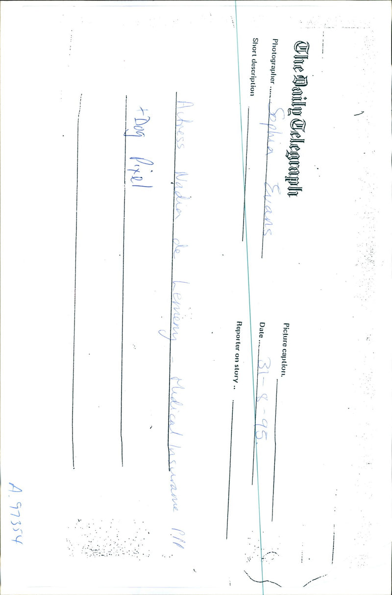 Nadia DeLemeny and Pixel. - Vintage Photograph