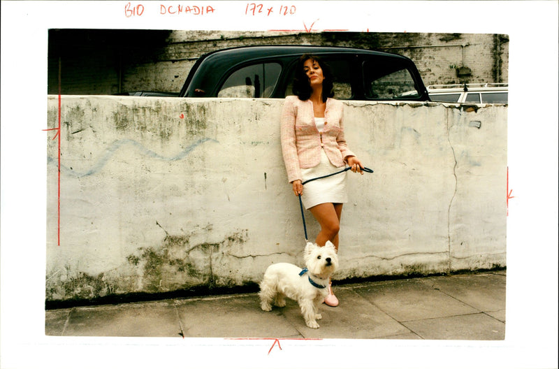 Nadia DeLemeny and Pixel. - Vintage Photograph