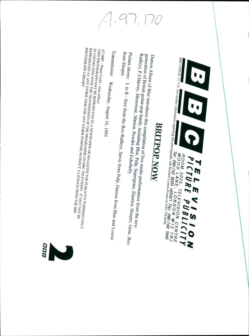 Britpop Now - Vintage Photograph