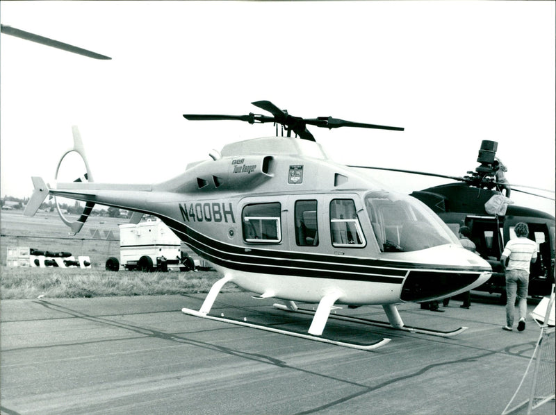 Aircraft Helicopter Bell Long Ranger - Vintage Photograph