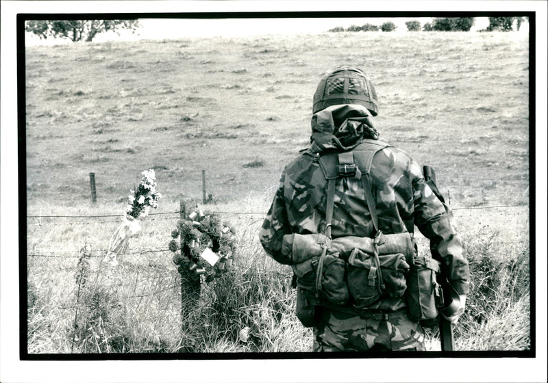 Ballygawley Army Coach Bombing - Vintage Photograph