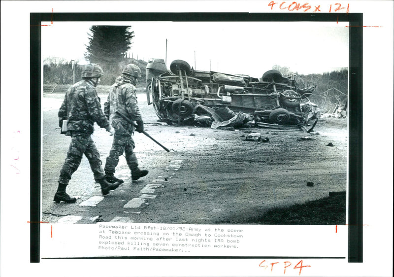 I.R.A Bombings in Ireland - Vintage Photograph