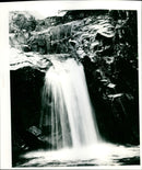 Waterfall in Highland, Scotland. - Vintage Photograph