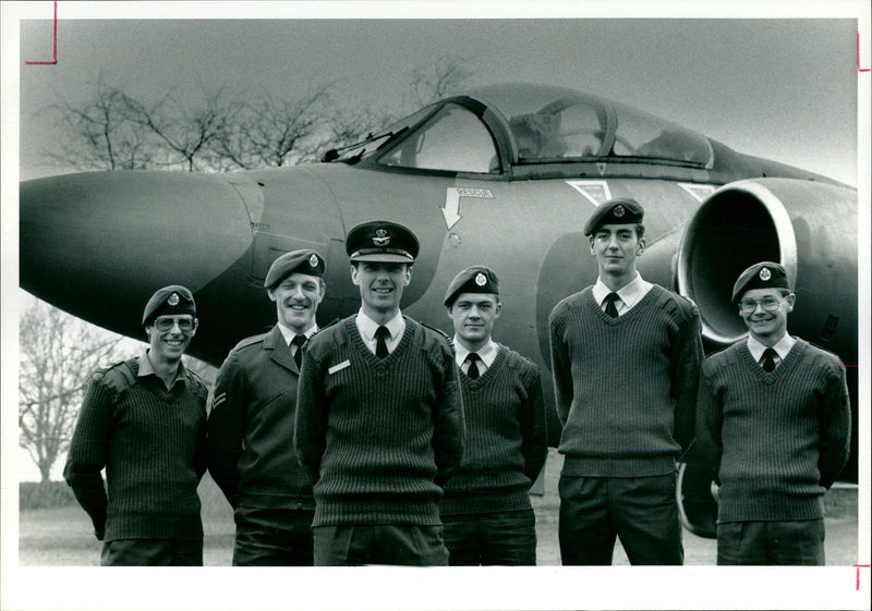 Expeditions: RAF Team to Kilimanjaro:: Cpls. Graheme Newman, and Tim Neumann, Flt Lt. Nicholas Fairfax, CPl Graham Black, Jnr. Tech Peter Le Gassick and SAC John Roberts. - Vintage Photograph