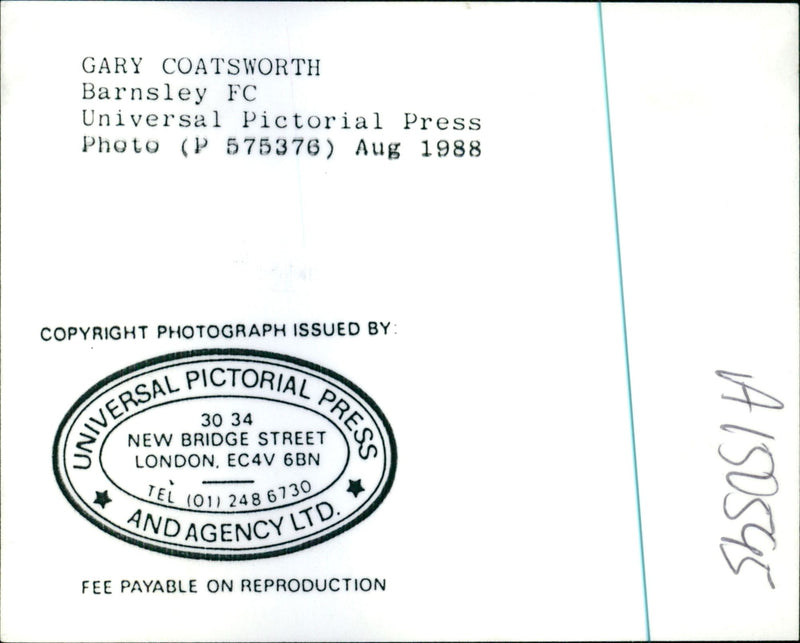 Gary Coatsworth - Vintage Photograph