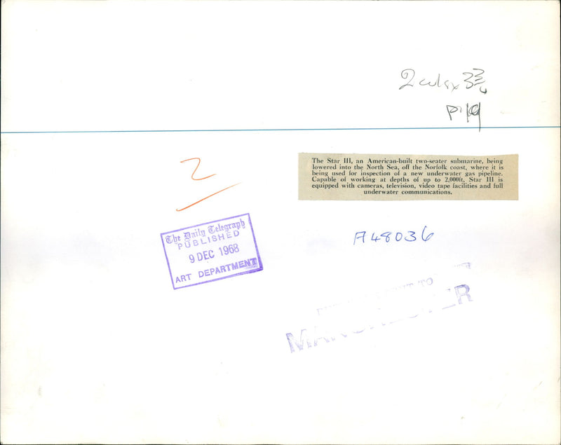 Submarine:: Star III - Vintage Photograph