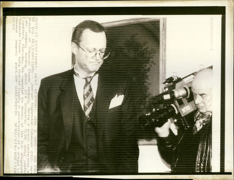 Juergen Hippenstiel-Imhausen. - Vintage Photograph