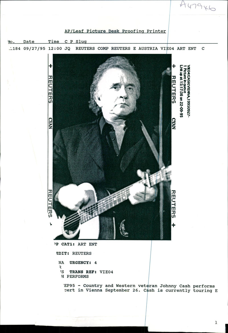 Johnny Cash - Vintage Photograph