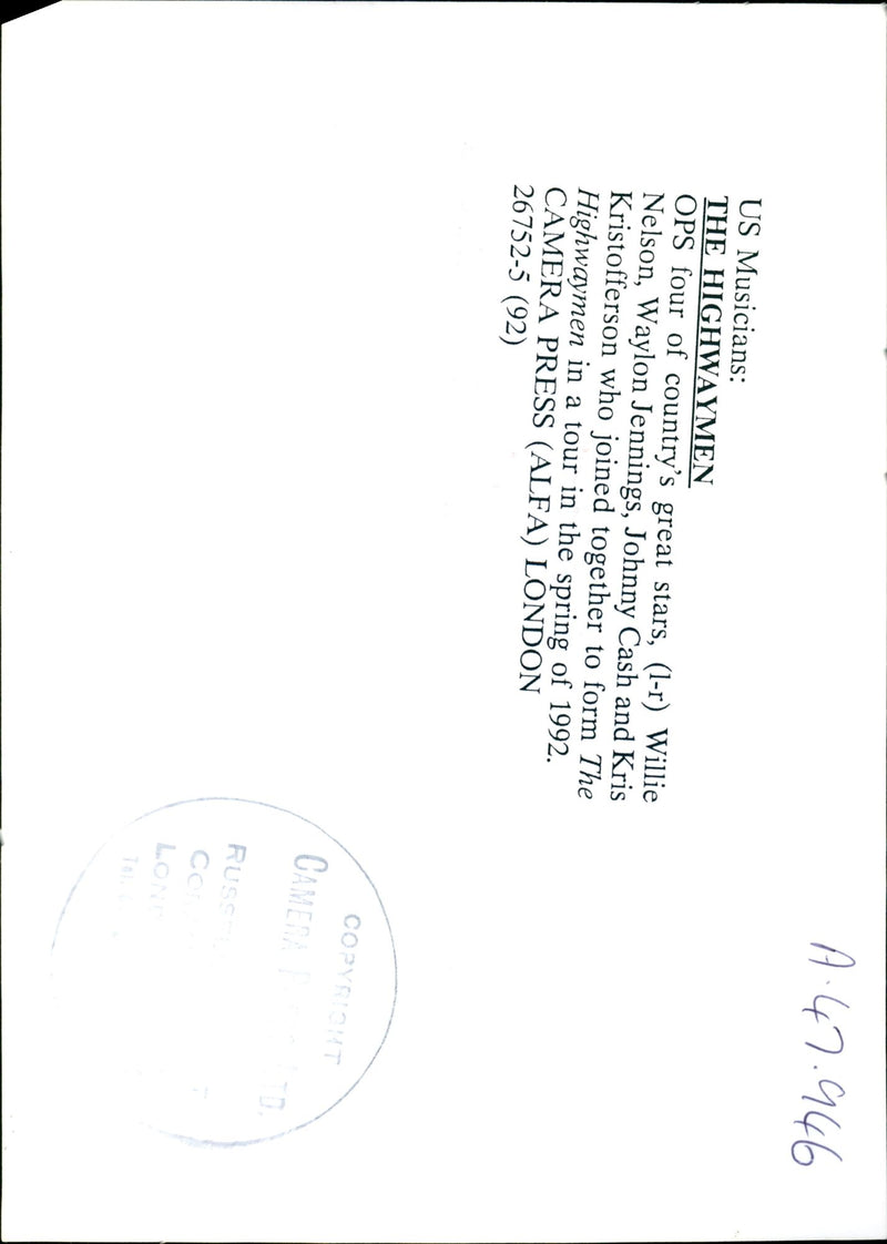 Johnny Cash - Vintage Photograph