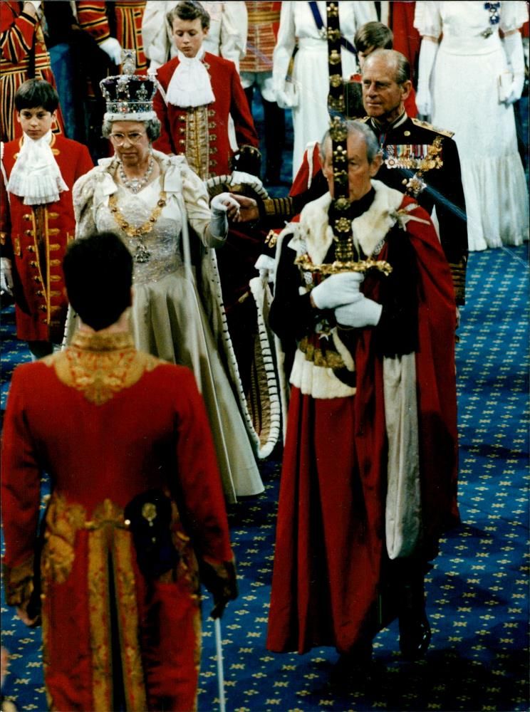 Queen Elizabeth II and HRH Prince Philip. - Vintage Photograph