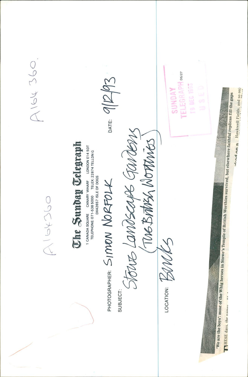 Stowe Landscape Gardens - Vintage Photograph