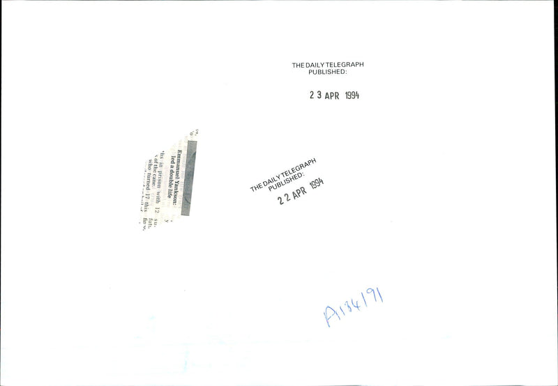 1994 EMMANUEL NYARKO YANKSON THI TURNED WHO WITH CAME THE PRISON PUBLISHED - Vintage Photograph