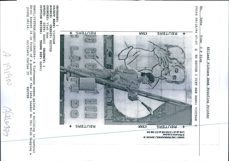 1994 VIETNAM COUNTRY THE REGION CHI MINH VIETNAMESE WRITER LEADER - Vintage Photograph