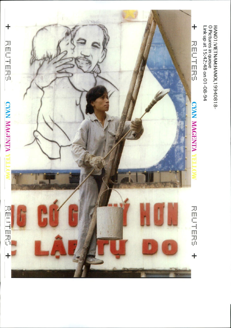 1994 VIETNAM COUNTRY THE REGION CHI MINH VIETNAMESE WRITER LEADER - Vintage Photograph