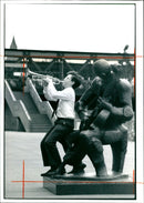 TWELVE YOUNG TRUMPETERS BILL SMITH BRIAN WEG BURTON JAMES MUSIC PRIZE - Vintage Photograph