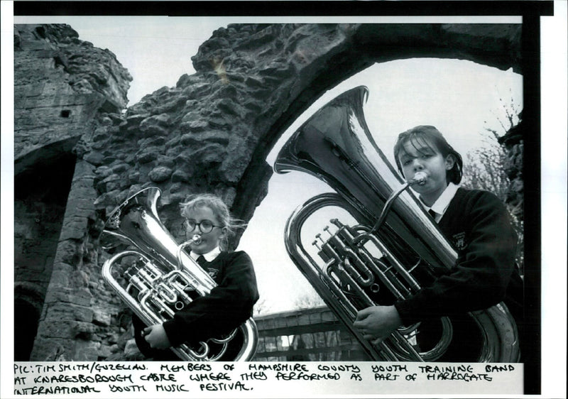 AASA PIC TIM SMITH GUZELAN MEMBERS HAMPSHIRE COTYUTH TRA MUSIC FESTIVAL - Vintage Photograph