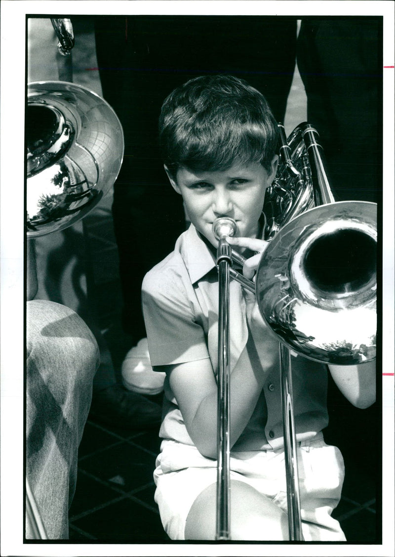 1989 ONLY TROMBONISTS OUT EXPECTED TURNED RICHARD MAW PARKER MUSIC - Vintage Photograph