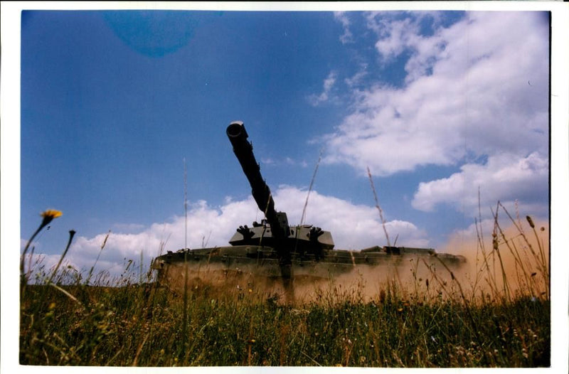 The 'Challenger 2', British main battle tank designed by Vickers - Vintage Photograph