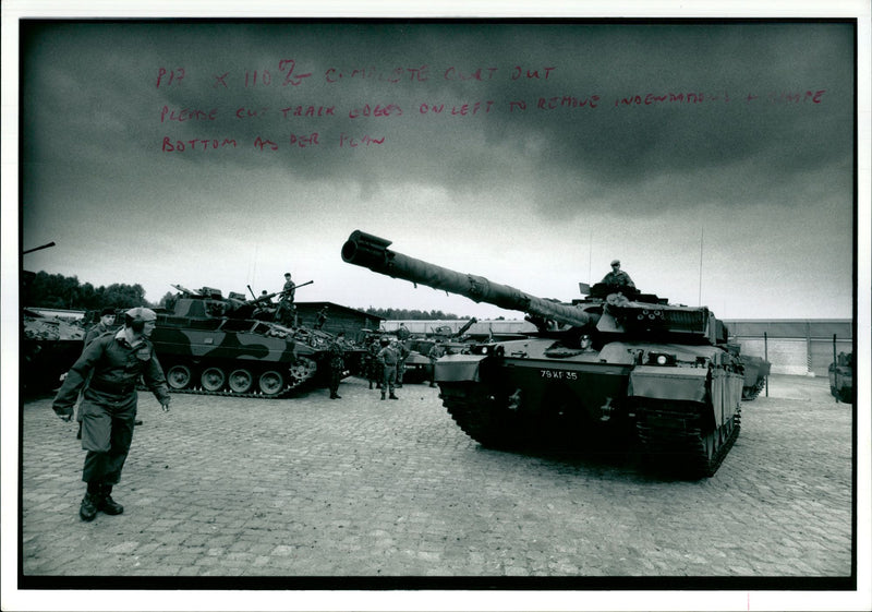 The 'Challenger 2', British main battle tank designed by Vickers - Vintage Photograph