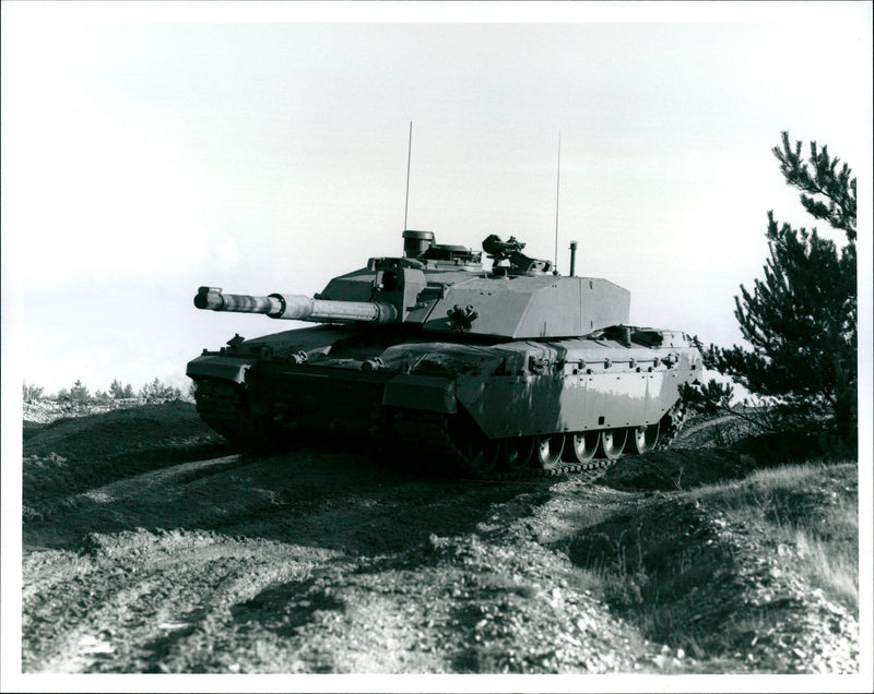 The 'Challenger 2', British main battle tank designed by Vickers - Vintage Photograph