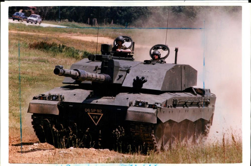 'Challenger 2', British main battle tank designed by Vickers - Vintage Photograph