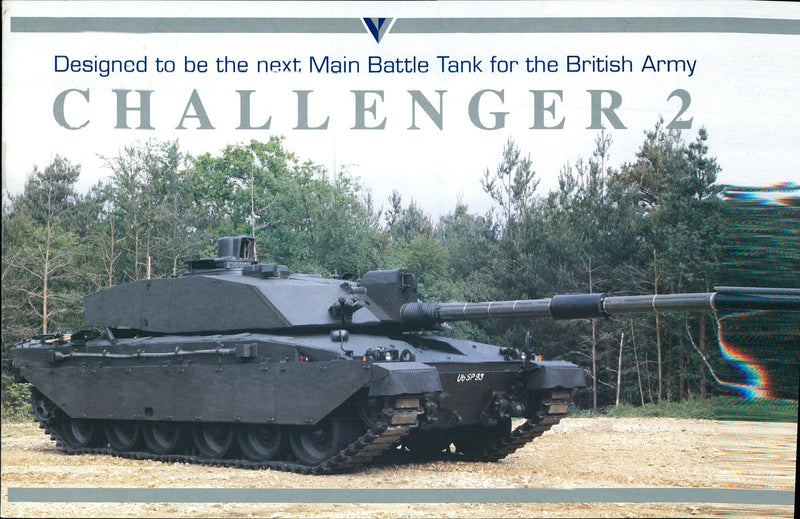 The 'Challenger 2', British main battle tank designed by Vickers - Vintage Photograph