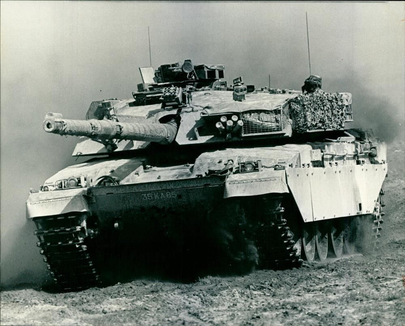 'Challenger 2', British main battle tank designed by Vickers - Vintage Photograph