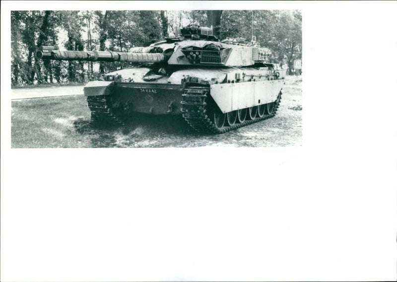 The 'Challenger 2', British main battle tank designed by Vickers - Vintage Photograph