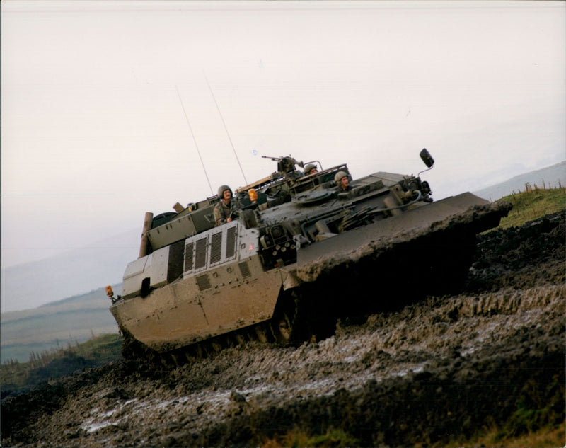 The 'Challenger 2', British main battle tank designed by Vickers - Vintage Photograph