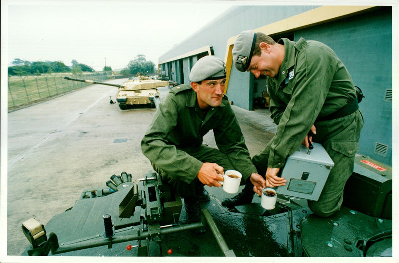 Tank 'Challenger 2' ready to its hand over to the British Army - Vintage Photograph