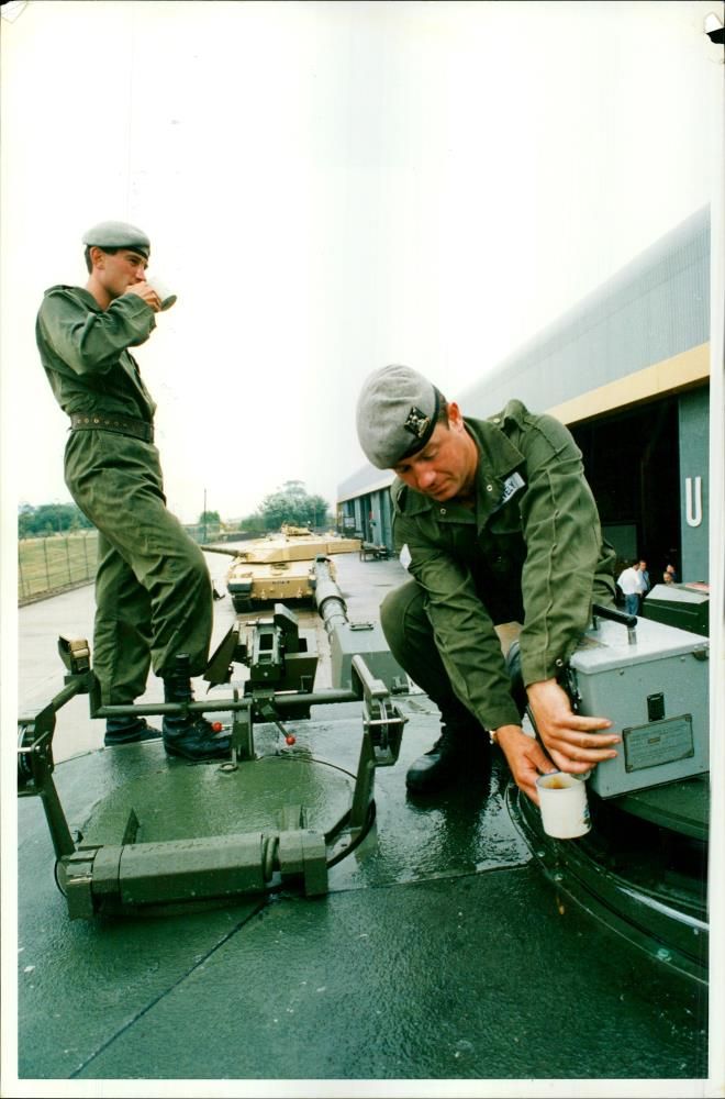 Tank 'Challenger 2' ready to its hand over to the British Army - Vintage Photograph