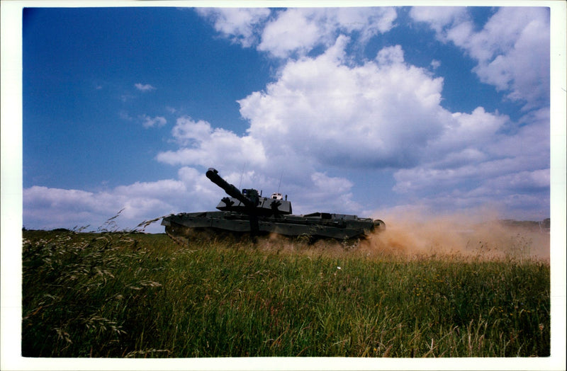 The Challenger 2, British main battle tank designed by Vickers - Vintage Photograph