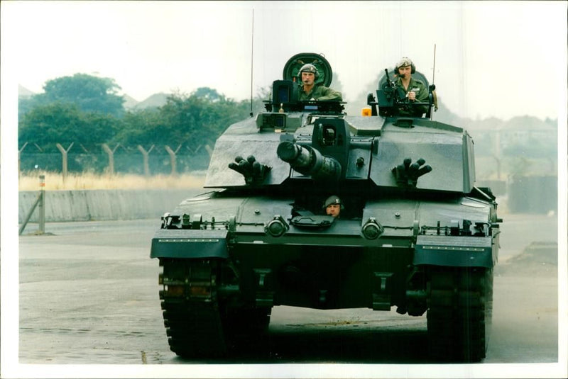 The Challenger 2, British main battle tank designed by Vickers - Vintage Photograph