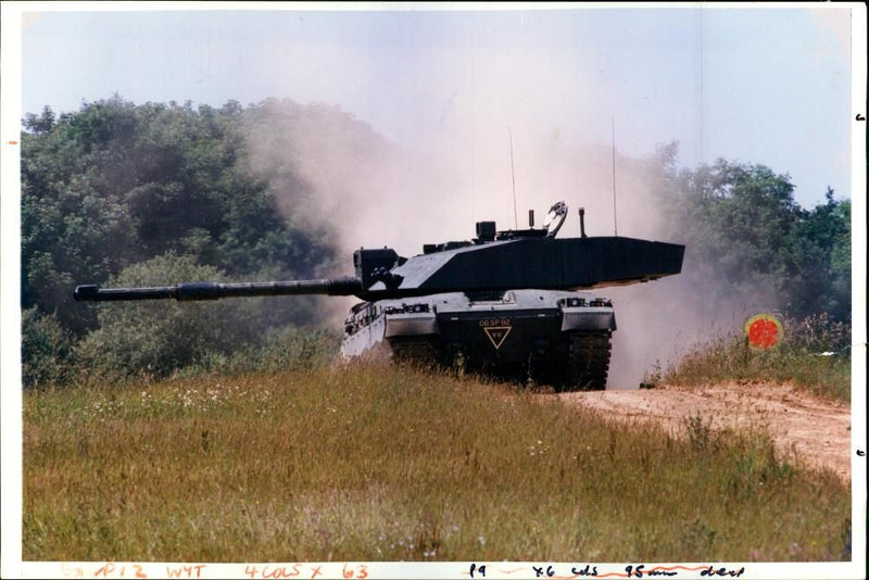 The Challenger 2, British main battle tank designed by Vickers - Vintage Photograph