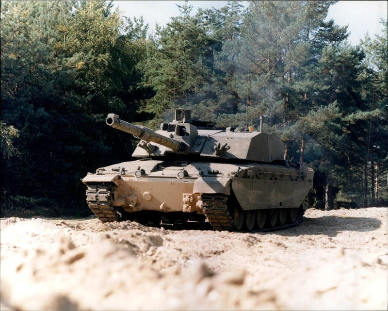 The Challenger 2, British main battle tank designed by Vickers - Vintage Photograph