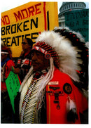 1995 NATI AMERICAN TRIBES FROM ACROSS THE DENIS PAQUIN PALMER USA WRITER - Vintage Photograph