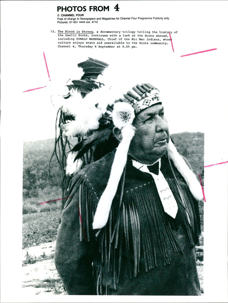 THE BLOOD STRONG DOCUMENTARY TRILOGY DONALD MARSHALL USA INCLUDING - Vintage Photograph