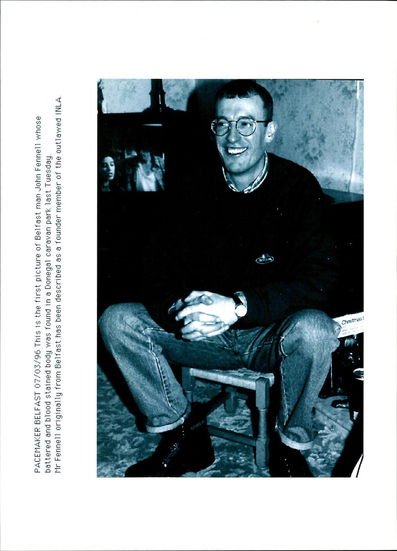 1996 BELFAST MAN JOHN FENNELLS BATTERED AND BLOOD STAINED BODY WAS FOUND MEMBER - Vintage Photograph