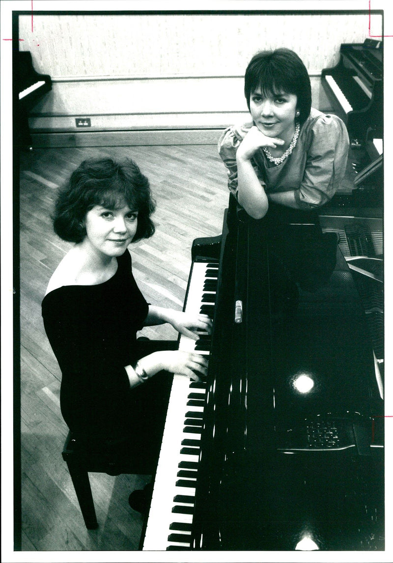 CONCERT PIANISTS COLA ALEXANDER JOE BIBBY ALEXANDRA PAUL SECOND - Vintage Photograph
