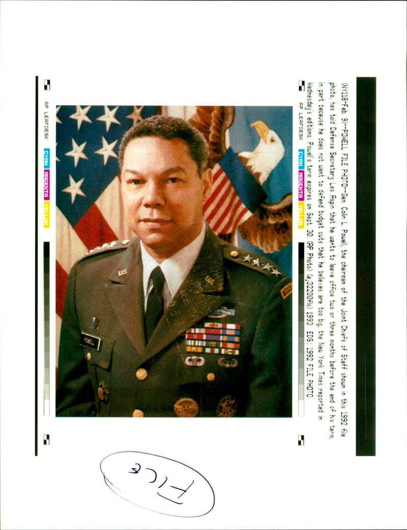 Lt. Gen Colin Powell - Vintage Photograph