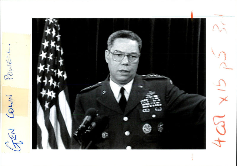 Lt. Gen Colin Powell - Vintage Photograph