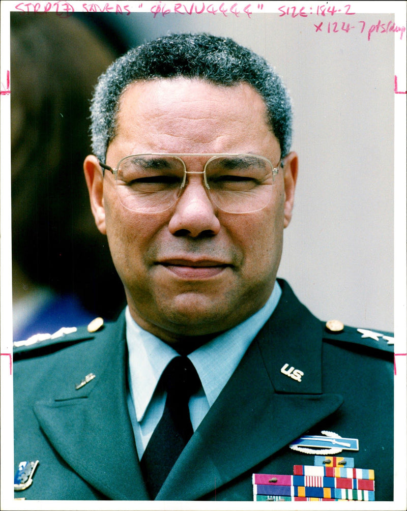 Lt. Gen Colin Powell - Vintage Photograph